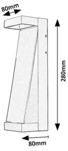 Rabalux 77067 - LED vonkajšie nástenné svietidlo BRADU LED/13W/230V IP65 antracit