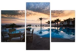 Obraz bazéna v Stredozemí (Obraz 90x60cm)
