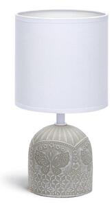 Aigostar - Stolná lampa 1xE14/40W/230V šedá/biela