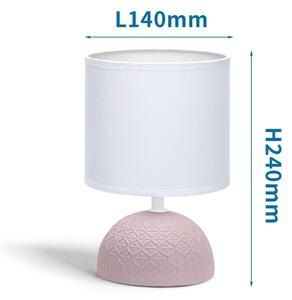 Aigostar - Stolná lampa 1xE14/40W/230V ružová/biela