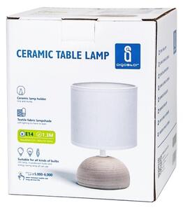 Aigostar - Stolná lampa 1xE14/40W/230V béžová/biela