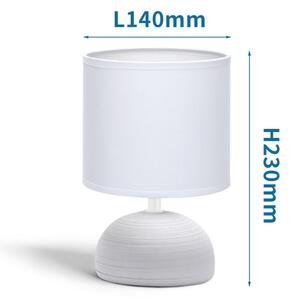 Aigostar - Stolná lampa 1xE14/40W/230V šedá/biela