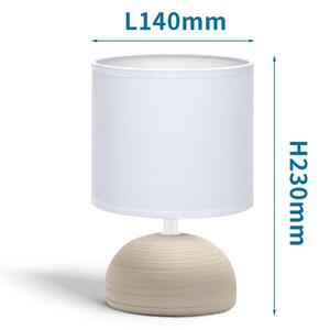 Aigostar - Stolná lampa 1xE14/40W/230V béžová/biela