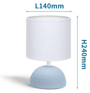 Aigostar - Stolná lampa 1xE14/40W/230V modrá/biela
