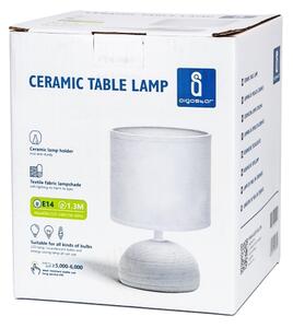 Aigostar - Stolná lampa 1xE14/40W/230V šedá/biela