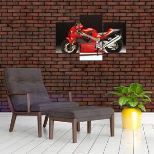 Obraz červené motorky (Obraz 90x60cm)