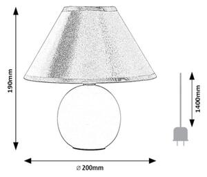 Rabalux 2145 - Stolná lampa ARIEL 1xE14/40W/230V