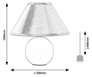 Rabalux 2146 - Stolná lampa ARIEL 1xE14/40W/230V