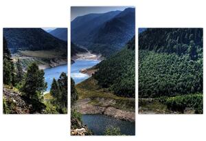 Obraz rieky medzi horami (Obraz 90x60cm)
