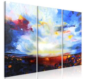 Artgeist Obraz - Colourful Sky (3 Parts) Veľkosť: 60x40, Verzia: Standard