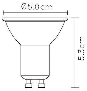 LED Stmievateľná žiarovka MR16 GU10/5W/230V 3000K čierna - Lucide 49006/05/30