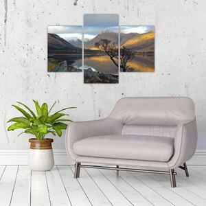 Obraz jazera medzi horami (Obraz 90x60cm)