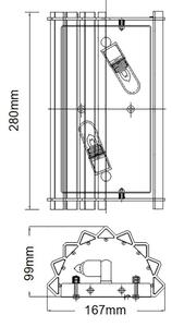 Kichler - LED Kúpeľňové nástenné svietidlo CRYSTAL SKYE 2xG9/3W/230V IP44