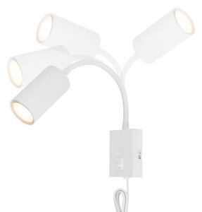 Globo 57911WW - Flexibilná nástenná lampa ROBBY 1xGU10/25W/230V biela