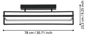 Eglo 900465 - LED Stmievateľné stropné svietidlo SIBERIA LED/34W/230V + DO