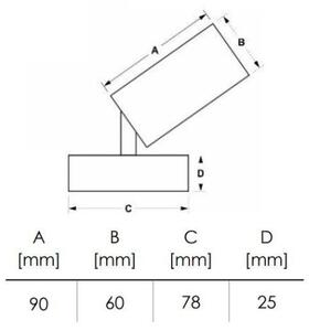 Bodové svietidlo DEZ 1xGU10/30W/230V čierna