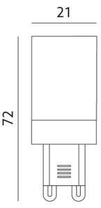 LED Žiarovka G9/6W/230V 3000K