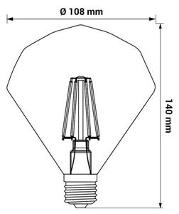 LED Žiarovka CRYSTAL E27/4W/230V 2200K
