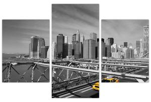 Obraz žltého taxíka (Obraz 90x60cm)