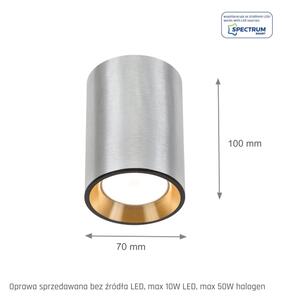 Bodové svietidlo CHLOE 1xGU10/35W/230V okrúhly matný chróm/zlatá