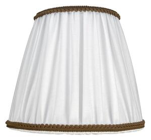 Duolla - Tienidlo k stolnej a stojacej lampe E27 pr. 18,5 cm biela/hnedá