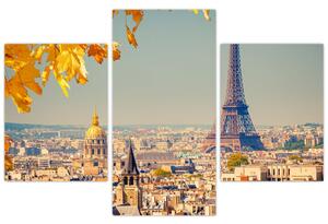 Moderný obraz Paríža - Eiffelova veža (Obraz 90x60cm)