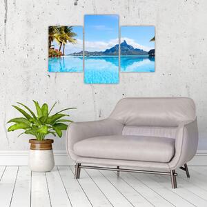 Moderný obraz - raj pri mori (Obraz 90x60cm)