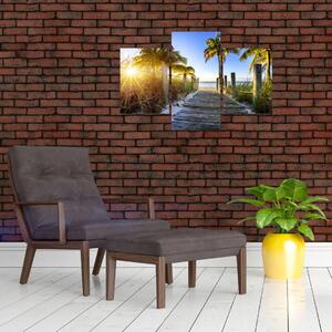 Moderný obraz do bytu - tropický raj (Obraz 90x60cm)