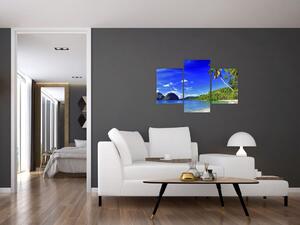 Obraz do bytu - piesočná pláž (Obraz 90x60cm)