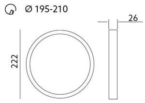 LED Podhľadové svietidlo SIGARO PT LED/18W/230V 4000K IP40