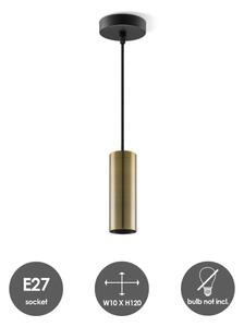 Luster na lanku SAGA 1xE27/40W/230V mosadz