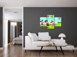 Deti na lúke - obraz na stenu (Obraz 90x60cm)