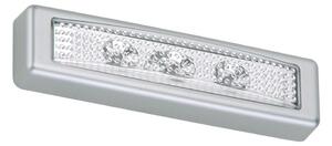 Briloner 2689-034-LED Dotykové orientačné svietidlo LERO LED/0,18W/3xAAA strieborná