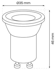 LED Žiarovka GU10-MR11/3W/230V 4000K