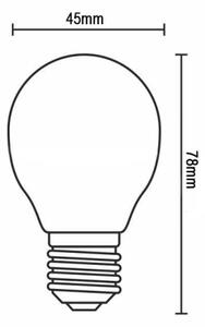 LED Žiarovka FILAMENT G45 E14/4W/230V 3000K