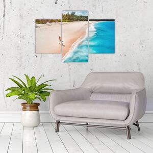 Obraz piesočné pláže - obrazy do bytu (Obraz 90x60cm)