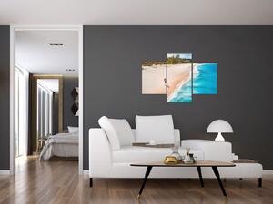 Obraz piesočné pláže - obrazy do bytu (Obraz 90x60cm)