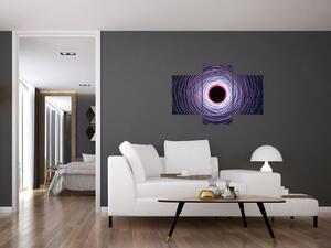 Obraz abstrakcie kruhu (90x60 cm)