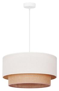 Duolla - Luster na lanku BOHO 1xE27/40W/230V pr. 45 cm krémová/hnedá