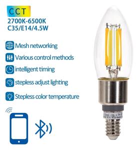 LED Žiarovka FILAMENT C35 E14/4,5W/230V 2700-6500K - Aigostar