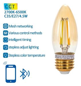 LED Žiarovka FILAMENT C35 E27/4,5W/230V 2700-6500K - Aigostar