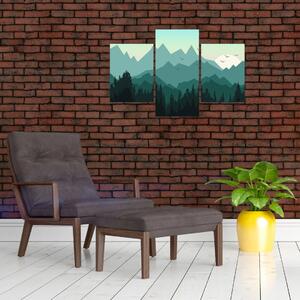 Obraz do obývačky - hory (Obraz 90x60cm)