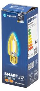LED Žiarovka FILAMENT C35 E27/4,5W/230V 2700-6500K - Aigostar
