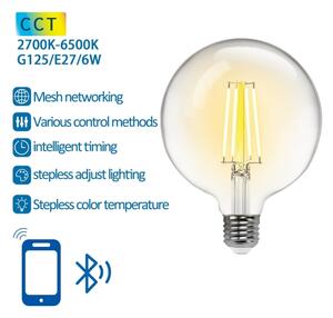 LED Žiarovka FILAMENT G125 E27/6W/230V 2700-6500K - Aigostar