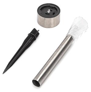 Aigostar - LED Solárna lampa LED/0,006W/1,2V 29,5 cm chróm 6500K IP44