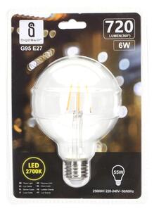 LED Žiarovka FILAMENT G95 E27/6W/230V 2700K - Aigostar