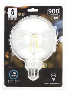 LED Žiarovka FILAMENT G125 E27/8W/230V 6500K - Aigostar