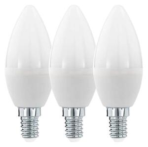 SADA 3x LED Žiarovka C37 E14/6W/230V 3000K - Eglo 12884