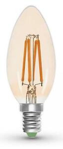 LED Žiarovka CLASIC AMBER C35 E14/5W/230V 2200K - Brilagi
