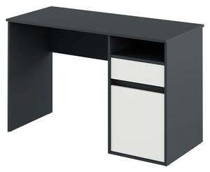 Kondela BILI GR/BI 0000394847 - PC stôl grafit/biela 1Z/1D